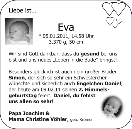 Geburt Eva